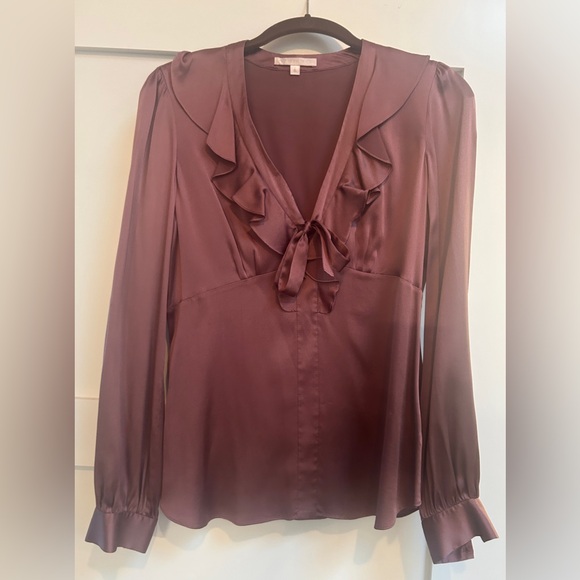 Rebecca Taylor Tops - Rebecca Taylor mauve silk blouse